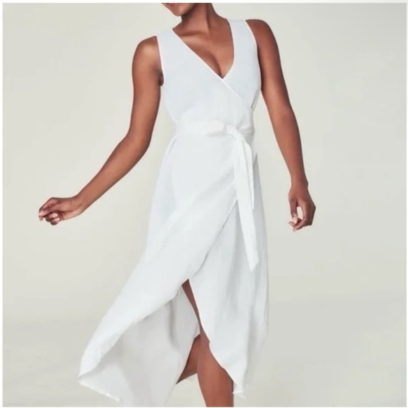 Andie | Dresses | Andie Linen Maxi Wrap Dress Medium Nwt | Poshmark